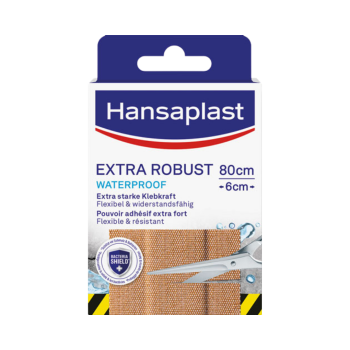 730773 Hansaplast Extra Robust Waterproof Pflaster, zuschneidbar, 8 Stueck a 10 x 6 cm